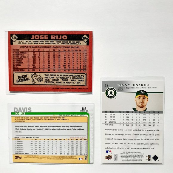 Oakland Athletics 9 Card Lot - BBL [20_2] - Picture 8 of 8